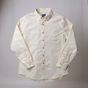 J.CREW NWT Corduroy Shirt Beige Ecru Long Sleeve Button-Down Cotton, XL